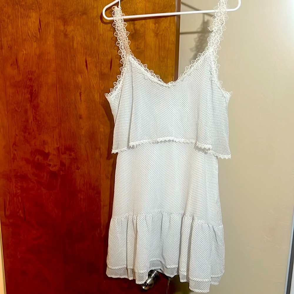 Short tiered white dress